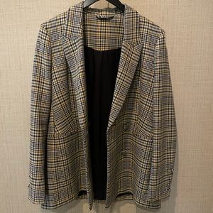 & Other Stories boyfriend oversized plaid blazer
